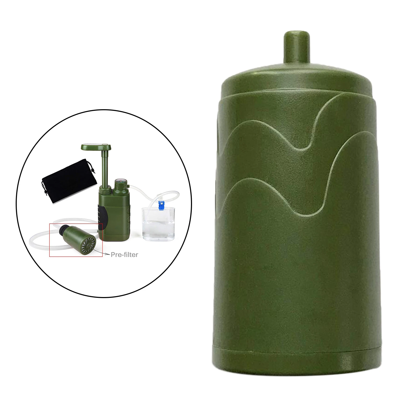 Replaceable Pre-Filter Filter for Outdoor Survival Water Purifier Filtration Emergency Camping Hiking Travel Preparedness