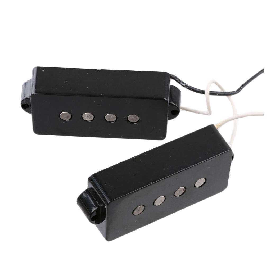  Open Pickguard Alnico5 Magnets for 4-String Precision Bass Guitar