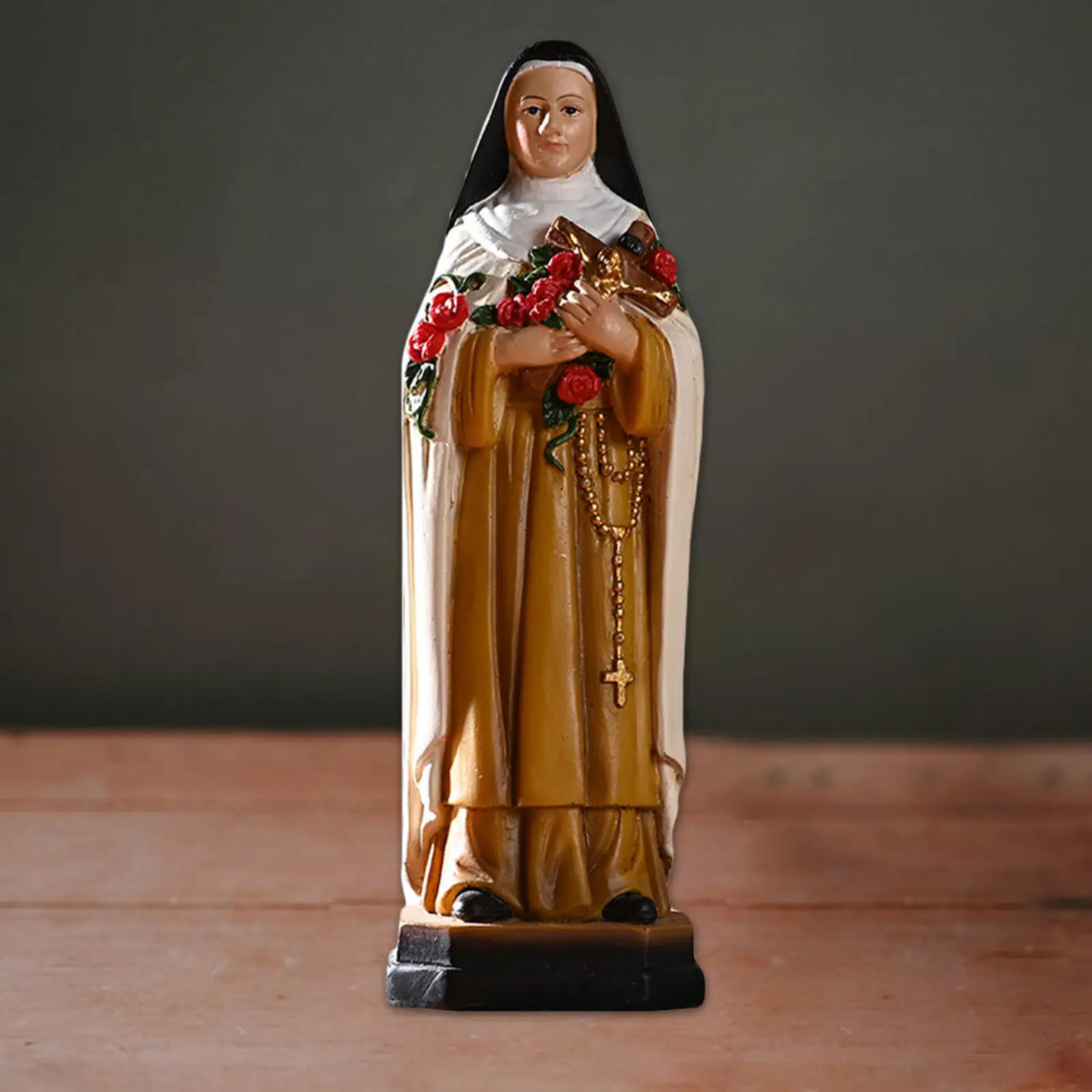 21cm Religious Display Virgin Mary Statue Resin Figurine Sculpture Figure Crafts for Christian Church