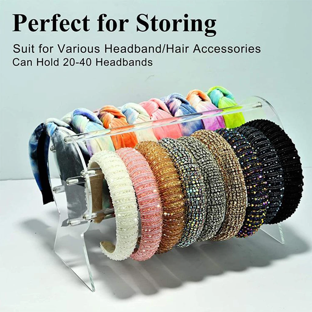 Acrylic Headband Holder, Hair Accessory, Necklaces, Organizer