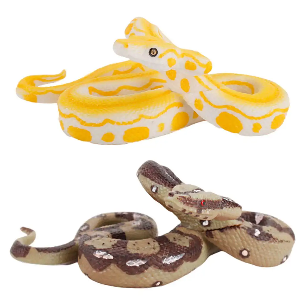 Fake Snake Model Educational Python Figurine for Party Tricks Halloween Kids Children