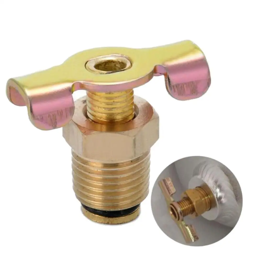 1/4 Inch NPT Brass Drain Valve Air Compressor Drain Valve Tank Replacement Part