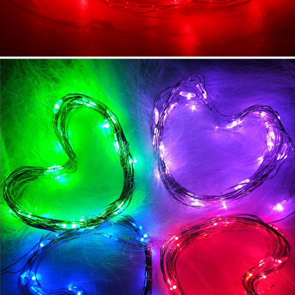 Waterproof Fairy Light New year LED Christmas Light Copper Wire String Light For Wedding Garland Party 1M 2M 3M 5M light string