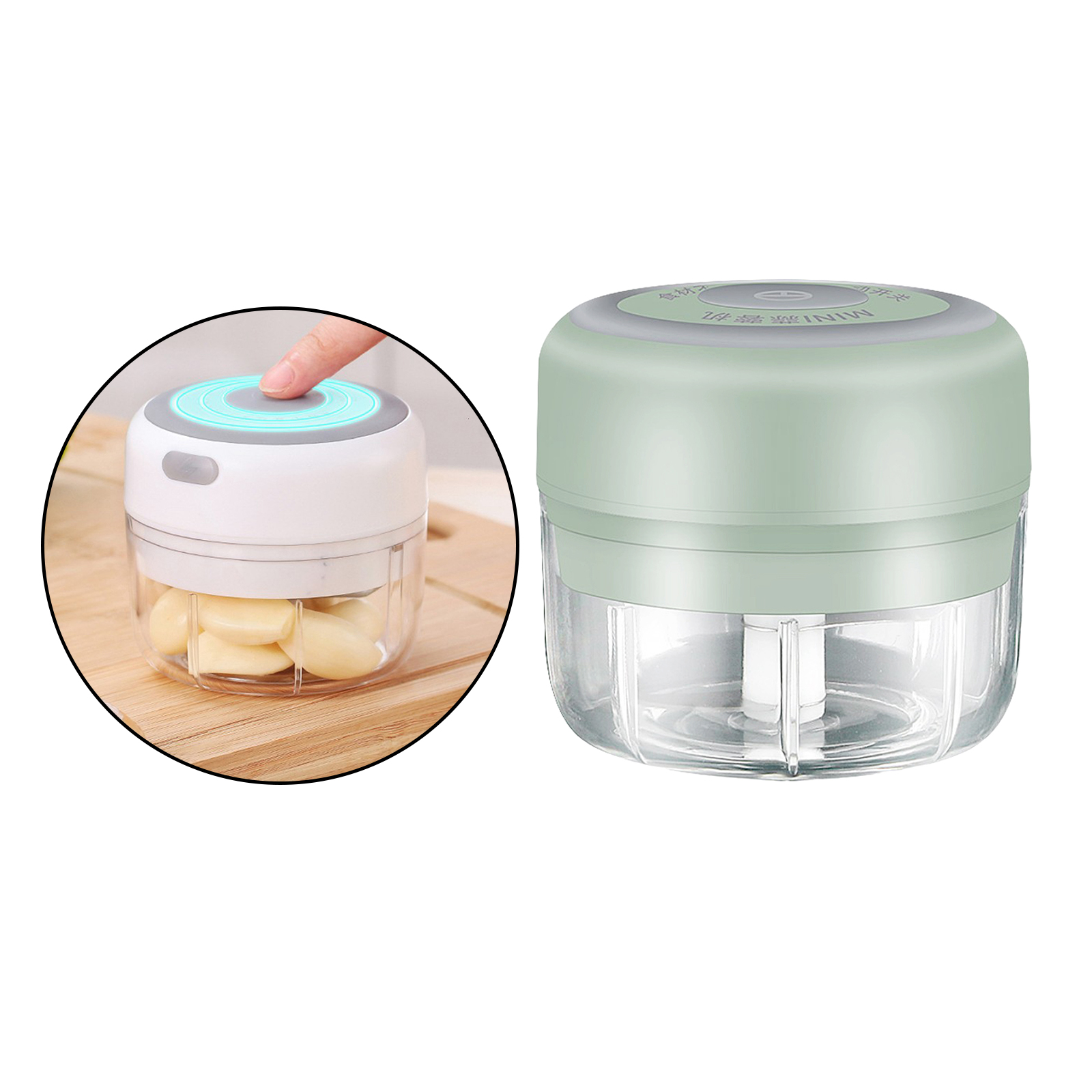 Compact Electric Food Garlic Crusher Meat Grinder Vegetable Chopper Mini Food Processor, 2 sizes Available