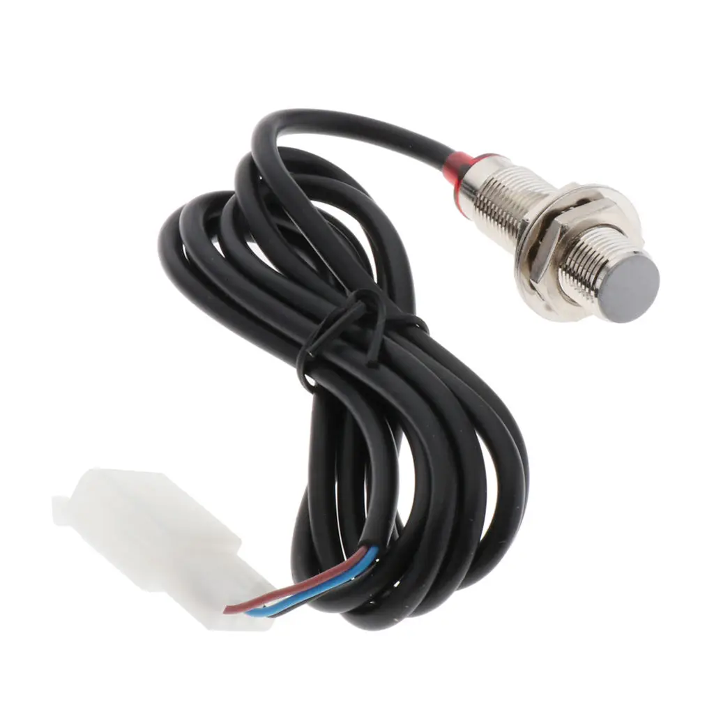  3 pins Digital Odometer Sensor Cable w/ Magnets for Motorcycle Speedometer