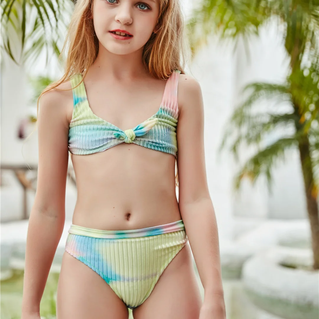 Heetey Mädchen Schwimmkostüm Baby Kinder Mädchen Sommer Ananas Print Rüschen Badeanzug Bikini Bademode Badeanzug Badeanzug Sommerurlaub Beachwear 