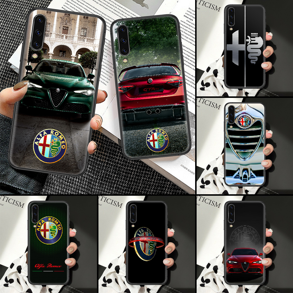 Итальянский автомобильный чехол Alfa Romeo для телефона Samsung Galaxy A10  A12 A20E A21S A30 A32 A40 A50 A51 A52 A70 A71 A72 A5 A6 A7 2018 черный 3D |  AliExpress