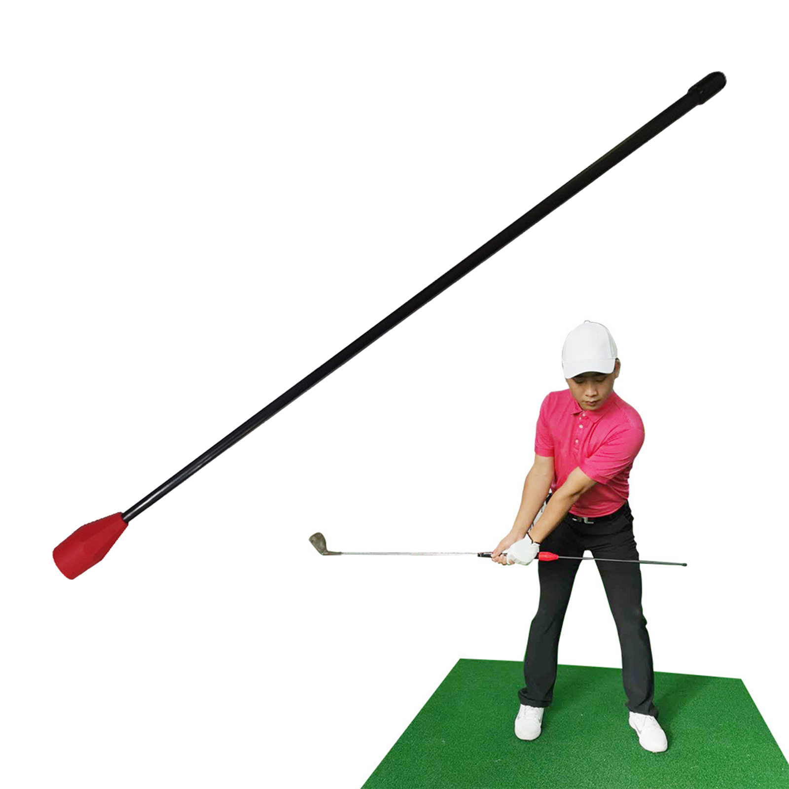 20 Inch Golf Swing Trainer Beginner Gesture Alignment Correction For Golf Beginners Golf Training Aids Practice Aid