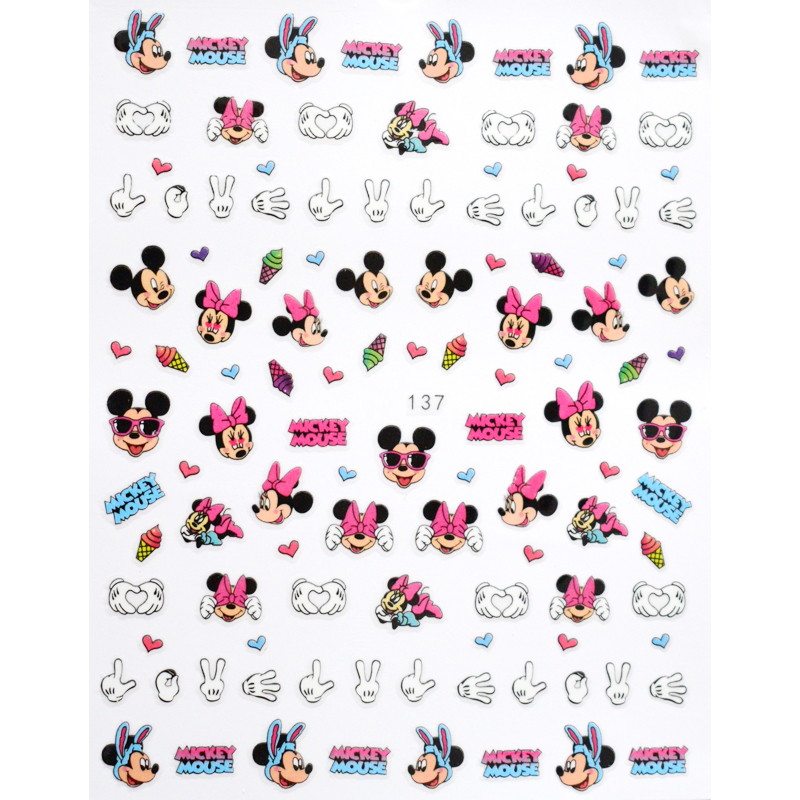 Best of 1PCS Disney CartoonStickers For Nails Collection Nail Sticker Mickey Mouse Donald Duck Lion King Mermaid Stitch Nail Slider Reviews & Tips - Image 6