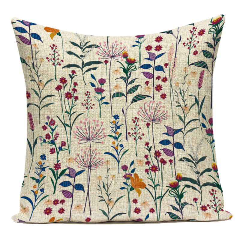 Dekorative Kissen Fall Pflanze Blume Sofa Hause Kissen Kissen Abdeckung für Wohnzimmer Almofadas Hause Dekoration – Detail 6