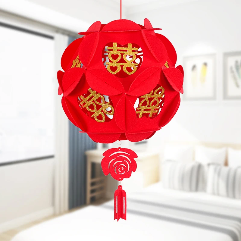 25pcs Chinese Style Lantern Festival Small Hanging Lantern Pendant Home Decor 