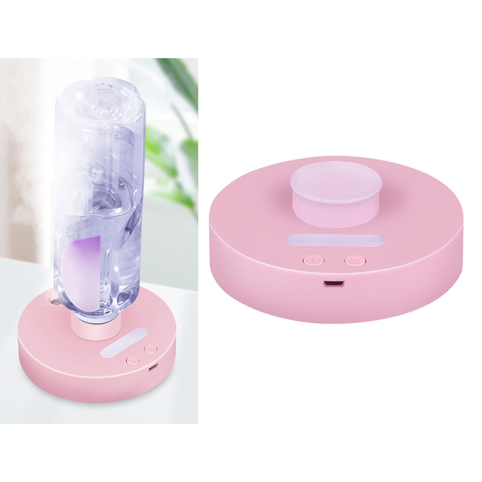 Mini Portable Mineral Water Bottle Humidifier,Air Diffuser Mist Maker for Essential Oil Diffuser Desktop Fogger