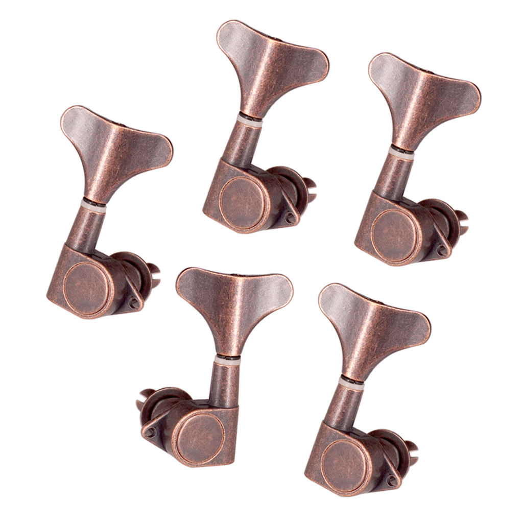 Guitar String Buttons Tuners Acoustic Electric Guitar Parts 1L4R Red Bronze