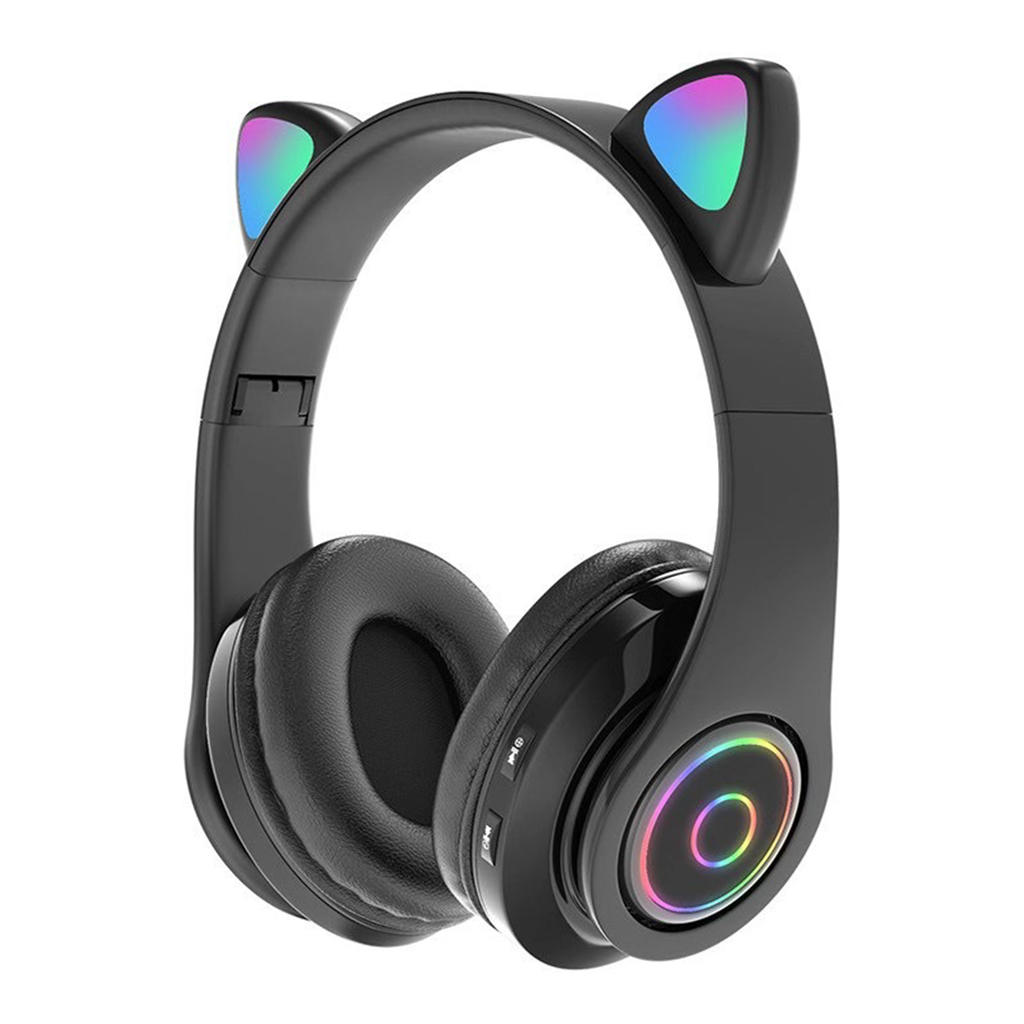 Gaming Headset with Cat Ear Over Ear 