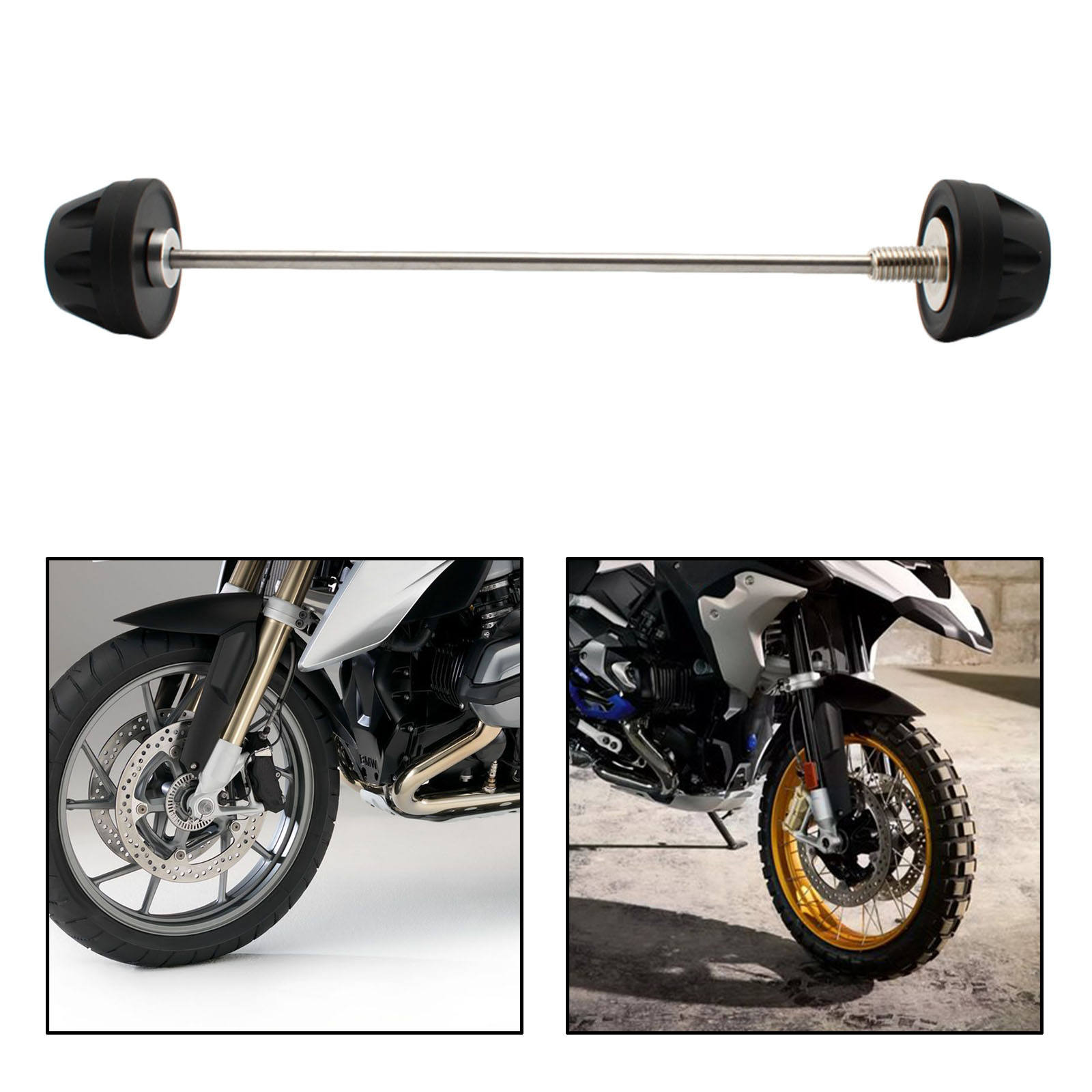 Motorcycle Front Axle Fork Wheel Protector, Crash Slider Stand, Fits for 