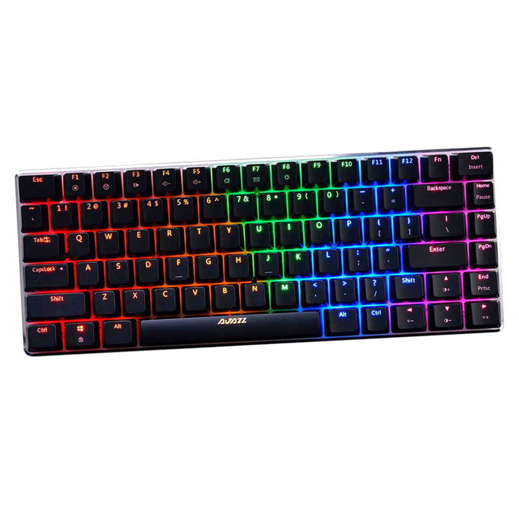 AJAZZ RGB Mechanical Keyboard 82 Keys Blue Black Switches Gaming Keyboard