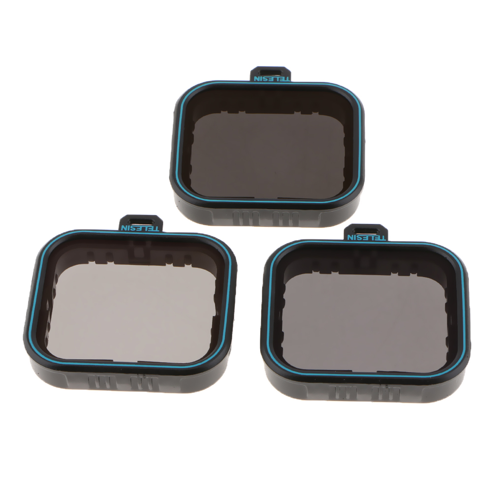 ND4 ND8 ND16 Neutral Density ND Filter Set Kit for GoPro  5 6 7 Black Action Camera