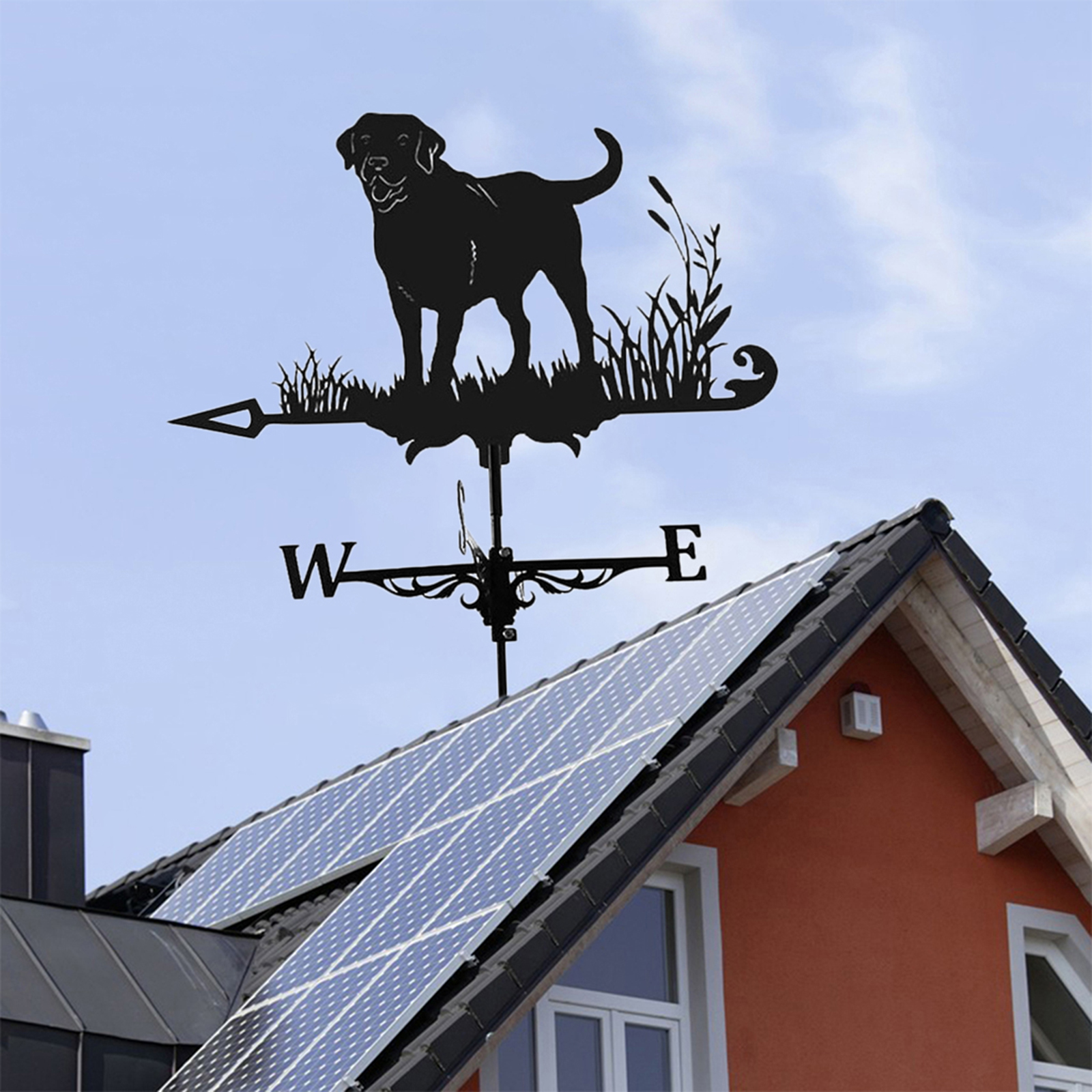 Weathervane Weather Vane Wind Direction Indicator Yard Garden Scene Stake Ornament Home Windmill Indicator Decorations