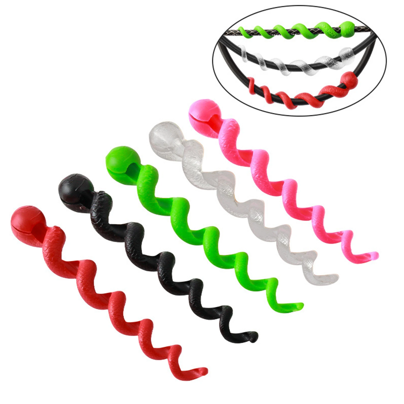 5Pcs Cable Sleeve Rubber Soft Waterproof for Housing Protector MTB Road Bike Cycling