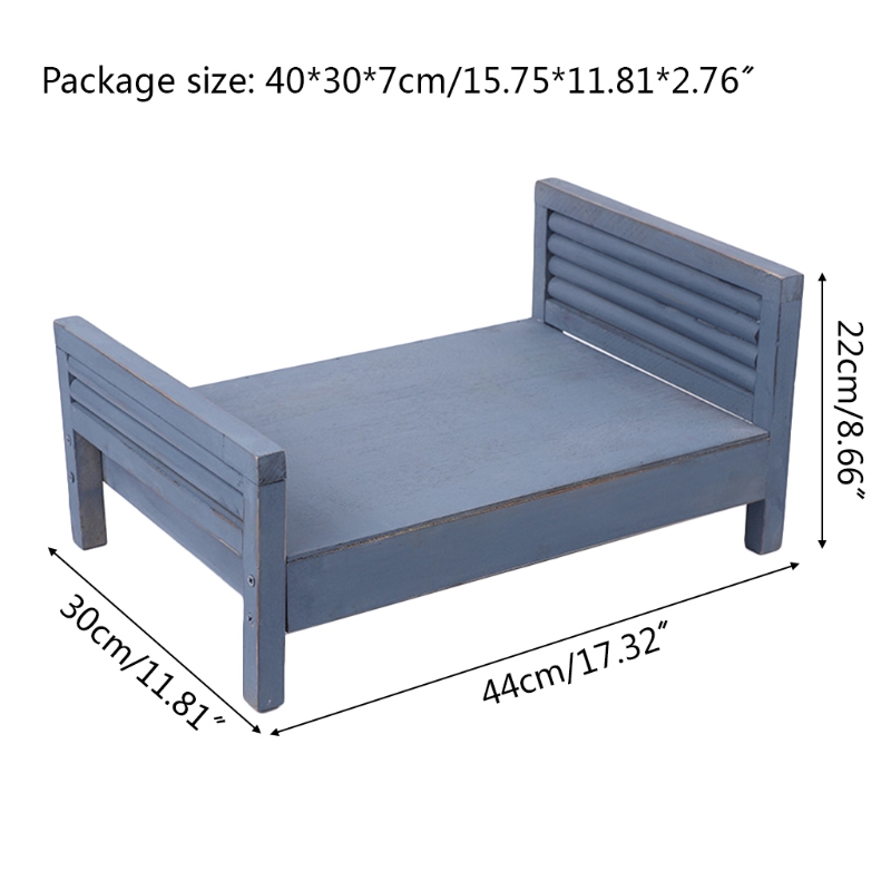 Cama do Bebê Berço de Madeira Recém-nascido Posando Destacável Mini Foto Tiro Adereços Infantil Fotografia Acessório N7me 6 N7me mini cama destacável para recém-nascido, acessório