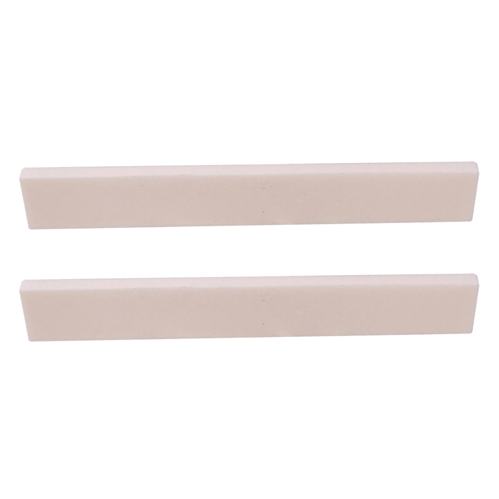 2x Diy White Cow Bone Easel Nut DIY For Acoustic Guitar String Instrument -