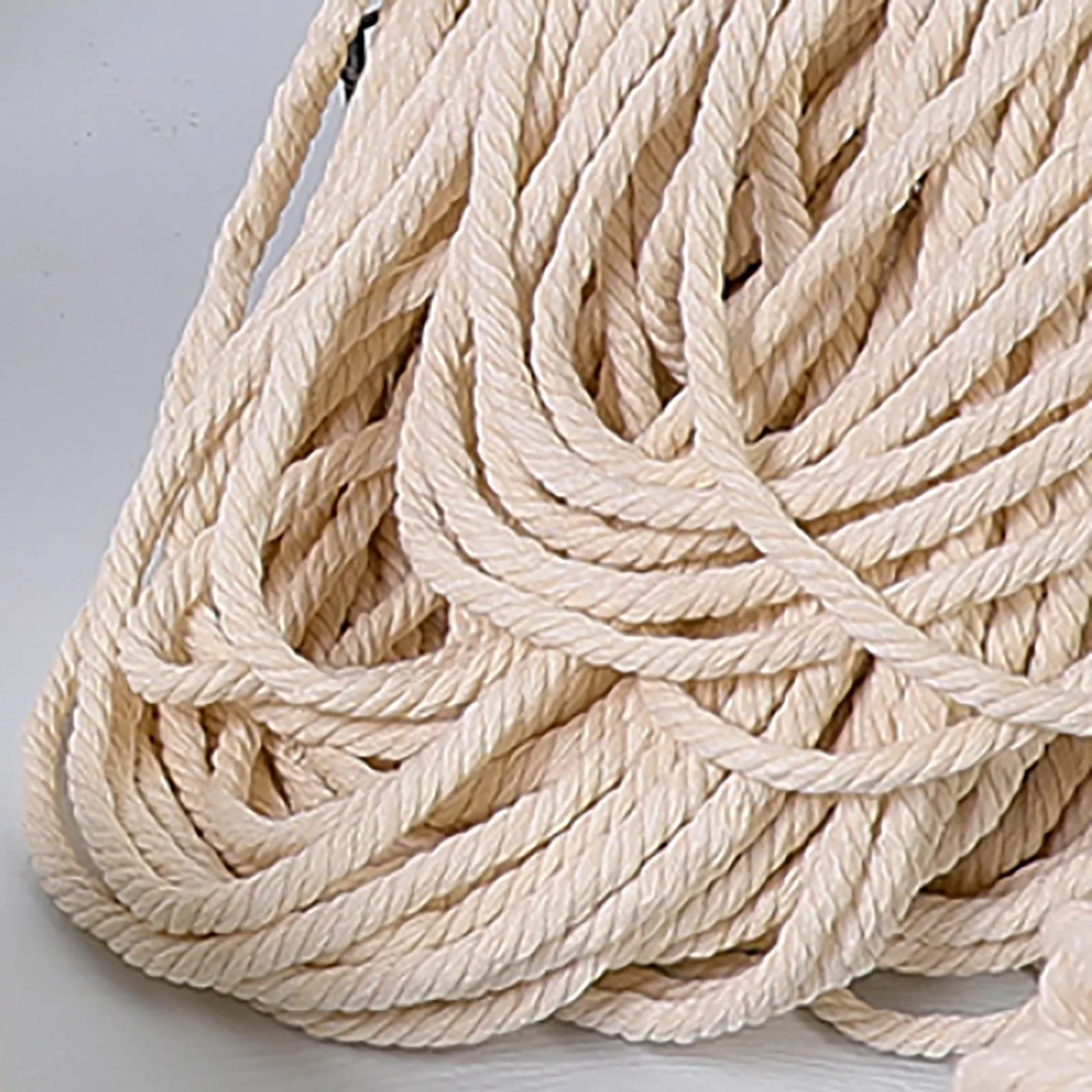 new fiy 3mm x 300m Cotton Rope Multi-purpose Creative Diy Cotton Rope Strands Twisted Macrame Cotton Cord for Wall Hanging Craft