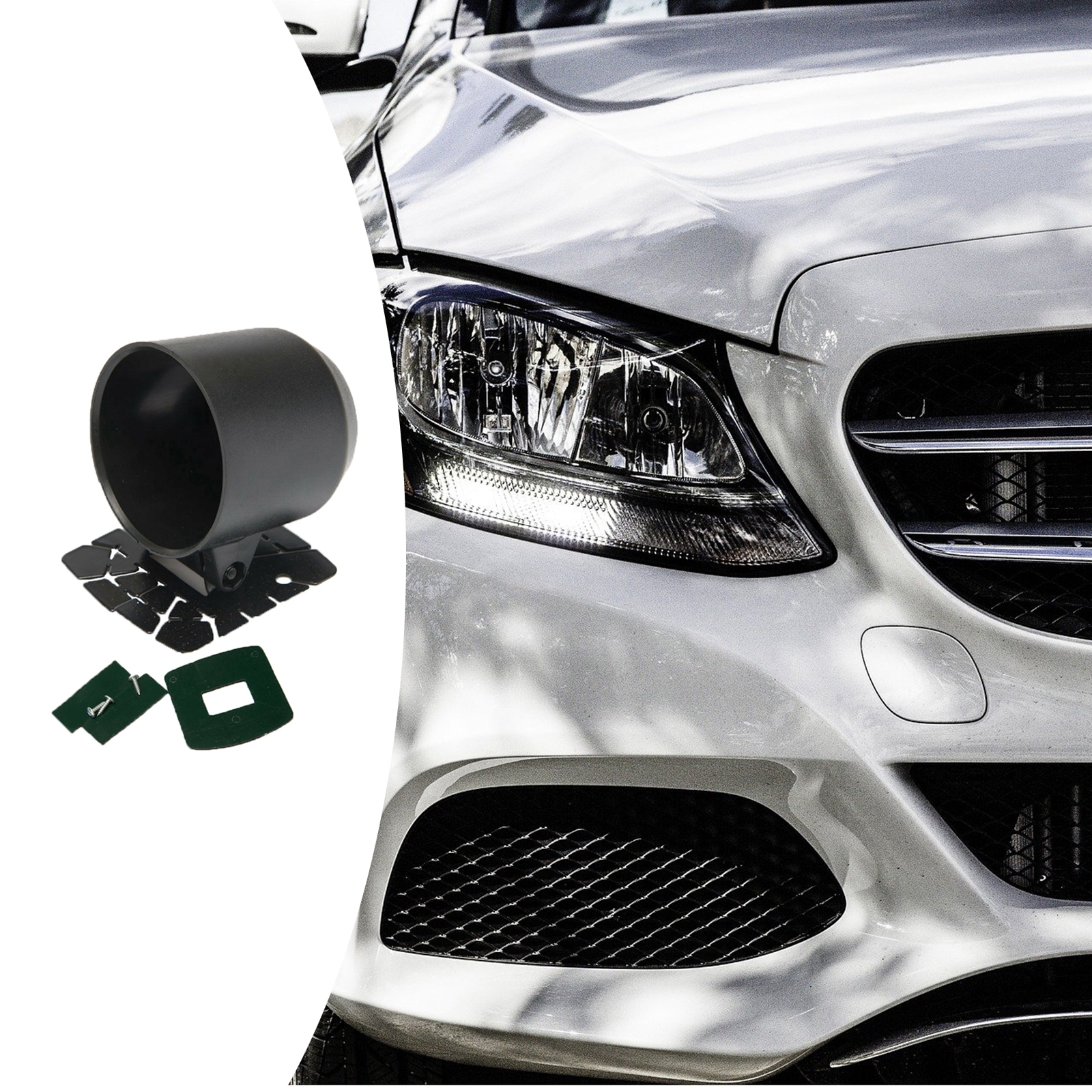 55mm Heavy Duty Vehicle Interior Gauge Mount Holder Single Gauge Pod Accessories Parts for Truck Dashboard Auto Motorcycle ABS