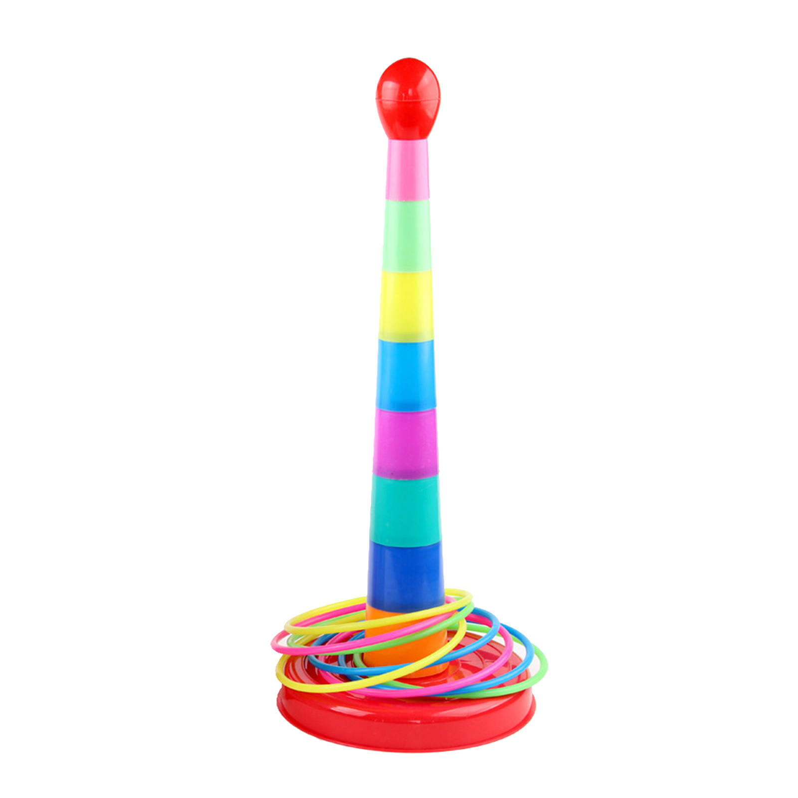 Hoop Ring Toss Ring Carnival Toss Games Set Outdoor Plastic Cones Bean Bag Ring Toss Games For Kids Children Party