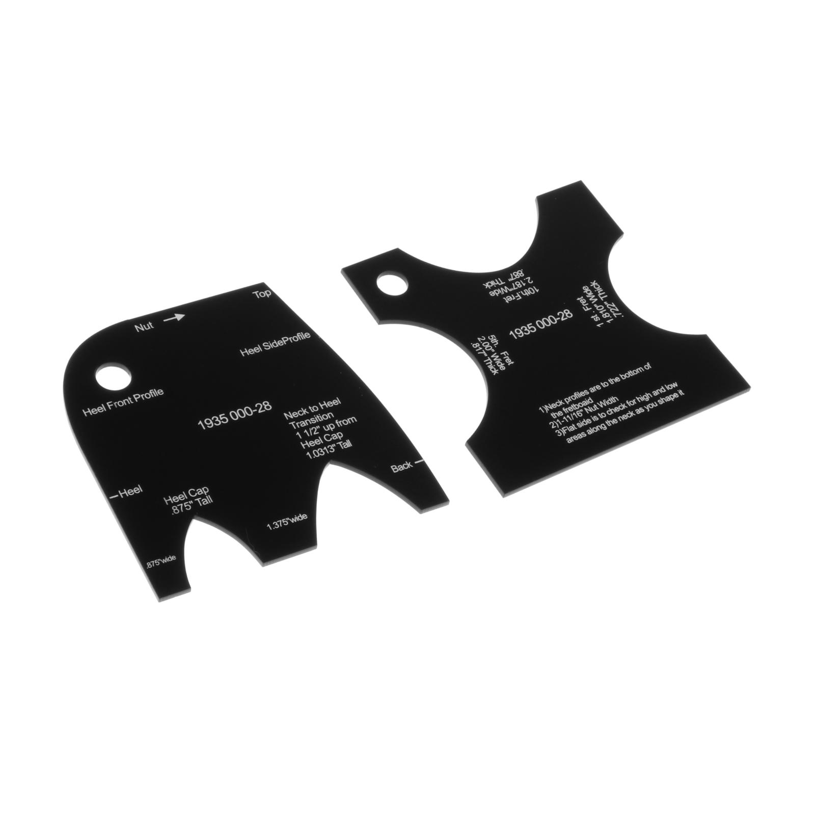 2 PCS Guitar Neck Mold Template Neck Shaping Reference Leveling for Folk Guitar Luthier Maintenance Repair & Care Tool