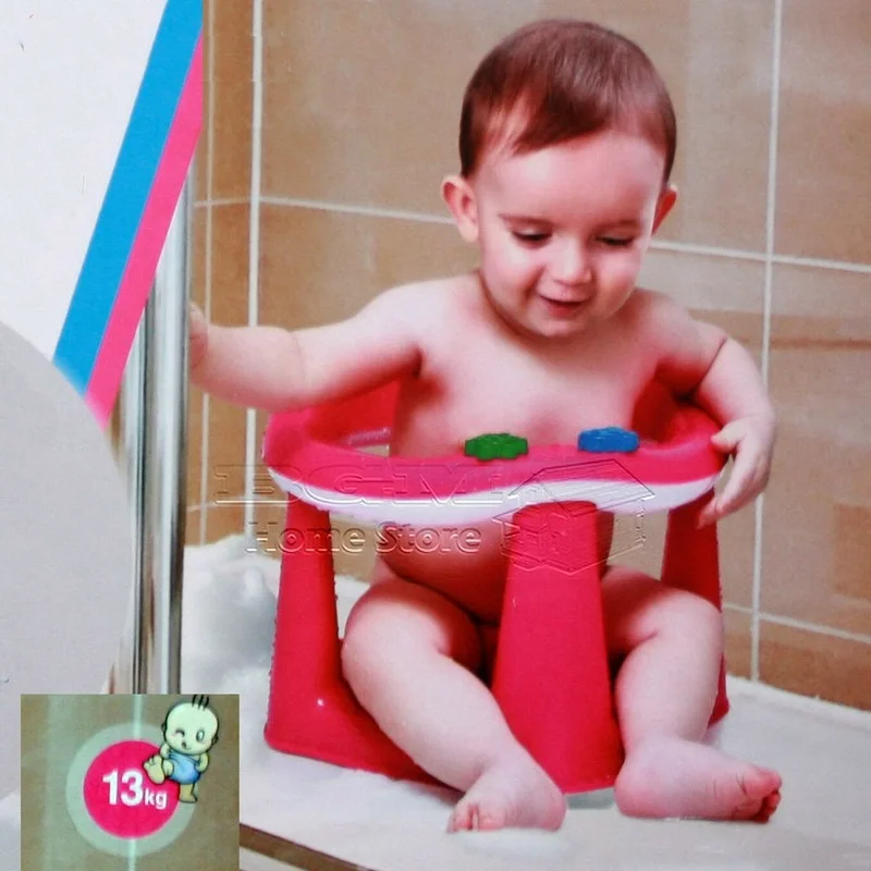 Infant Child Kids Toddler Baby Bath Bathing Dining Play Support Seat Chair Pink 