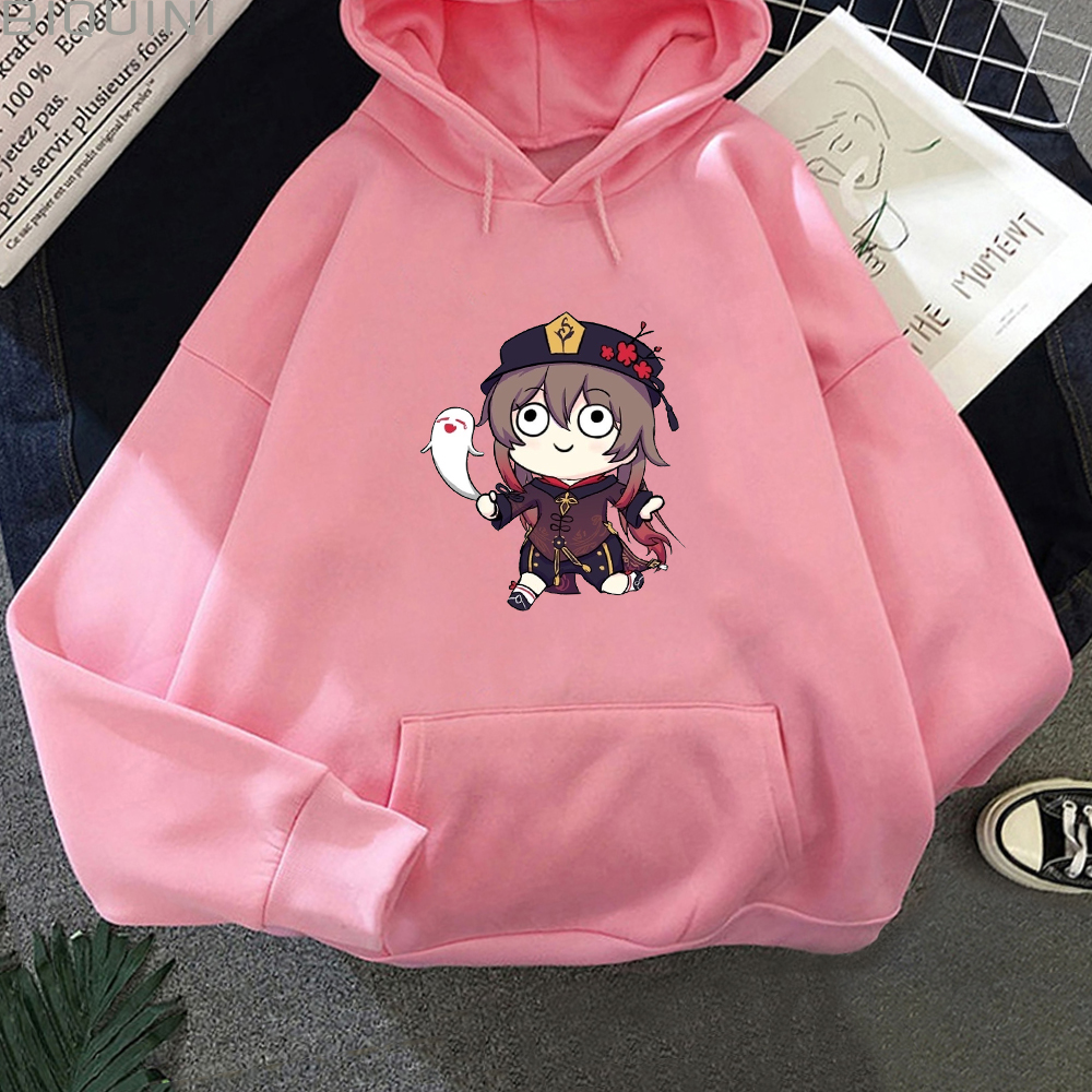 Genshin impacto hoodie hu tao kawaii roupas