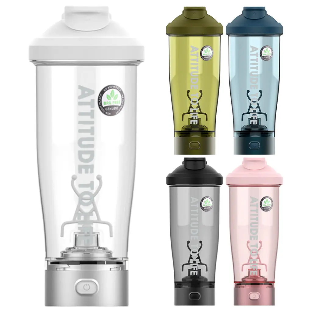 Electric Shaker Bottle Rechargeable Strong Power Easy Clean Powerful Motor Durable Removable Mixer for Gym Sports Soybean Powder