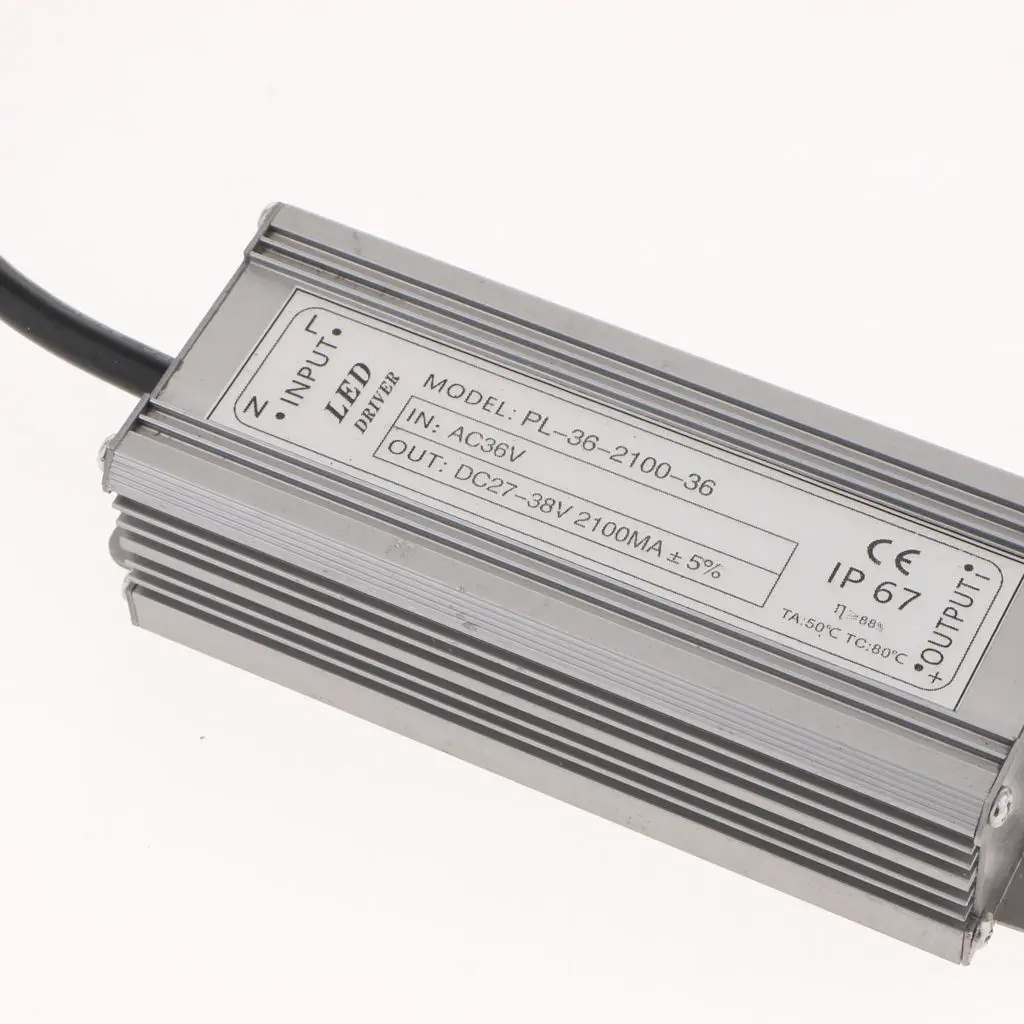 AC36V 70W 2100mA IP67 Constant Current Power Supply LED Dimmable Driver