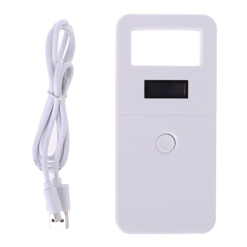 Animal de Estimação Scanner para Cães Fdx-b Leitor Chip Transponder Usb Rfid Handheld Microchip Gatos Cavalo G2ac id 16 Cartão ICID