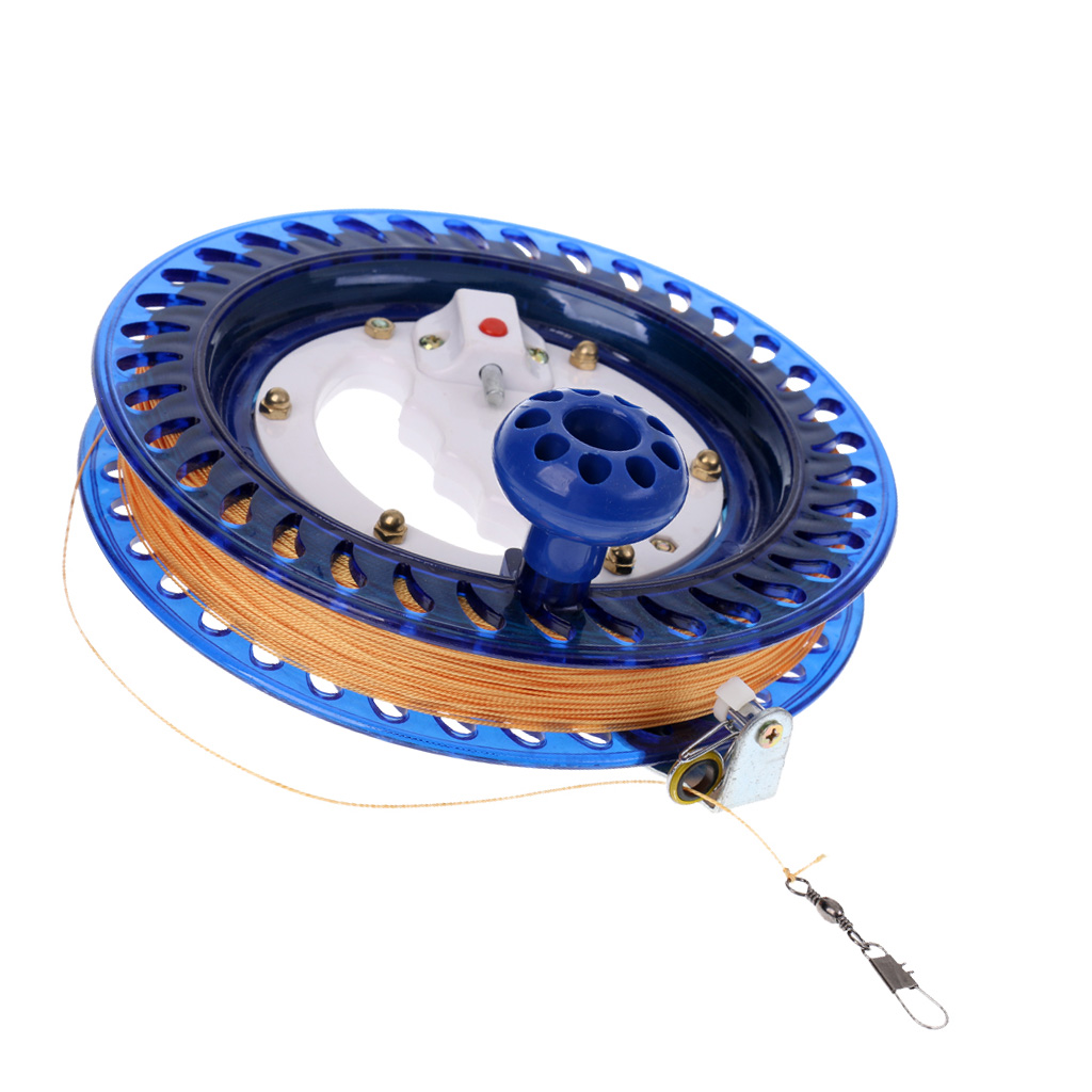 Durable Outdoor Fishing Reel Kite Line Winder Winding Reel Grip Wheel with 450 flying Line String Flying Tools for Kids Adult