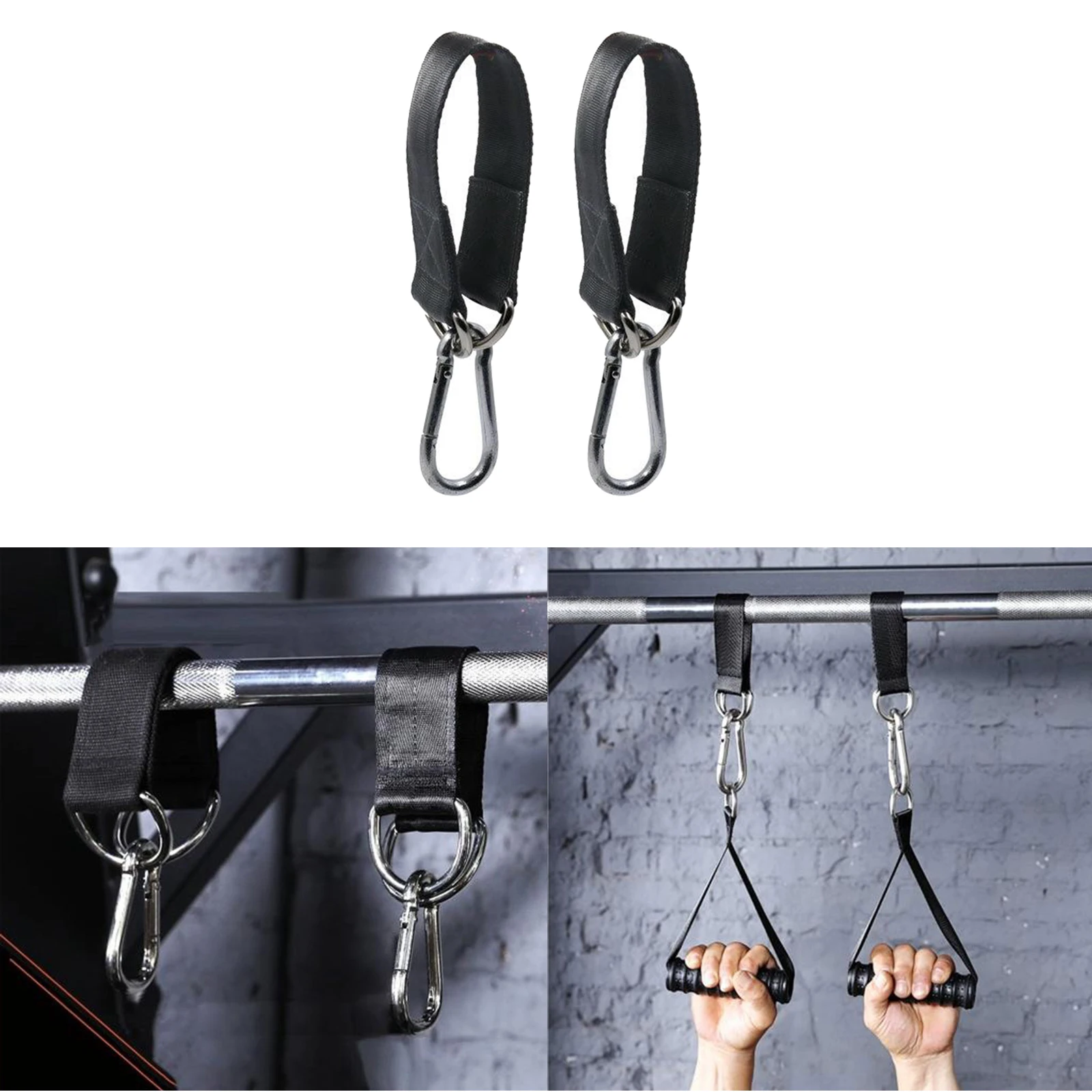 150kg Swing Hanging Straps Kit Gym Hanging Strap Sangle W / D Hook