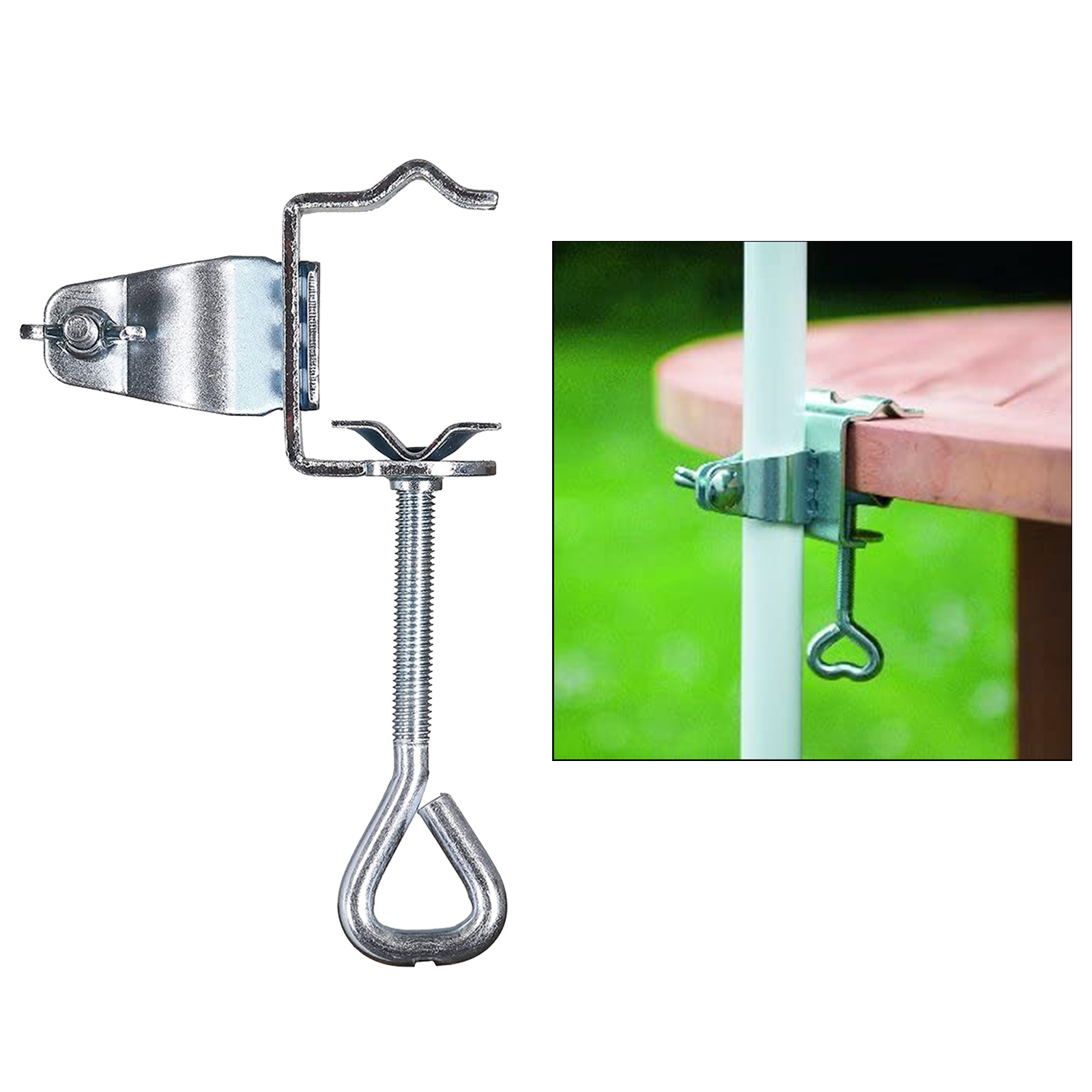 Courtyard Parasol Stand Portable GardenUmbrella Holder Clip Outdoor Patio Beach Clamp Stable Fixed Bracket for Sun Umbrellas