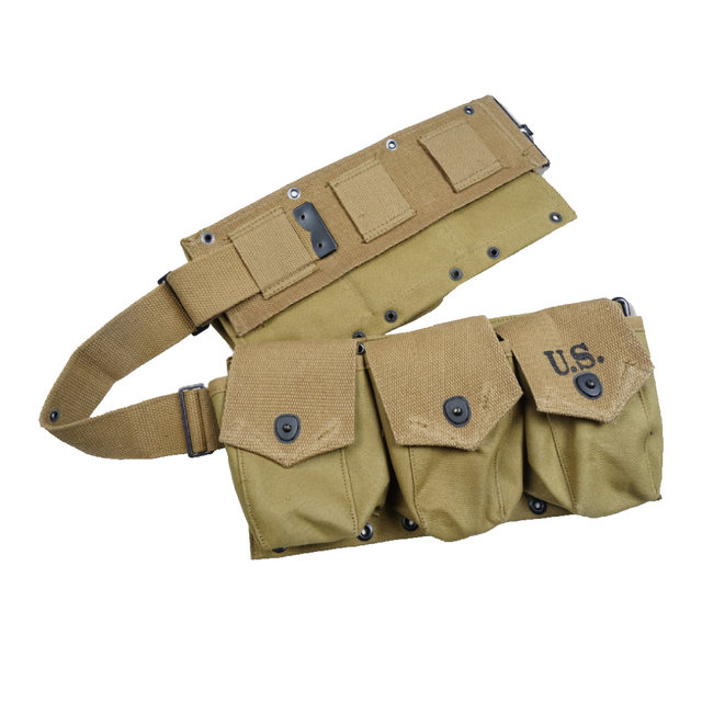 WWII WW2 American Soldier Six Company Pack Hard Green Khaki
