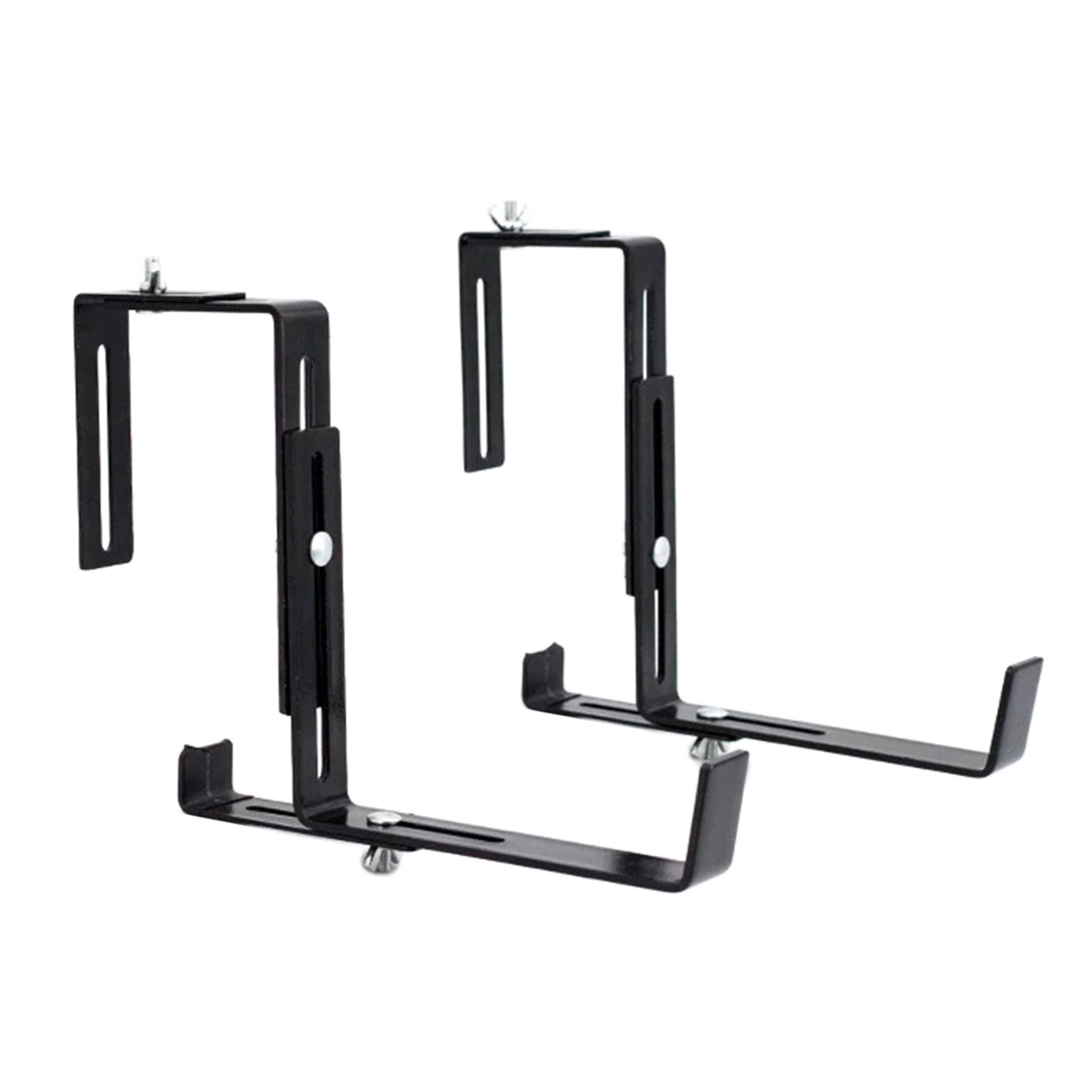 2Pcs Wall Plant Hanger Carbon Steel Max Load 15kg Wall Hooks Support Flower Box Holder for Garden Porch Balcony Planter Flower
