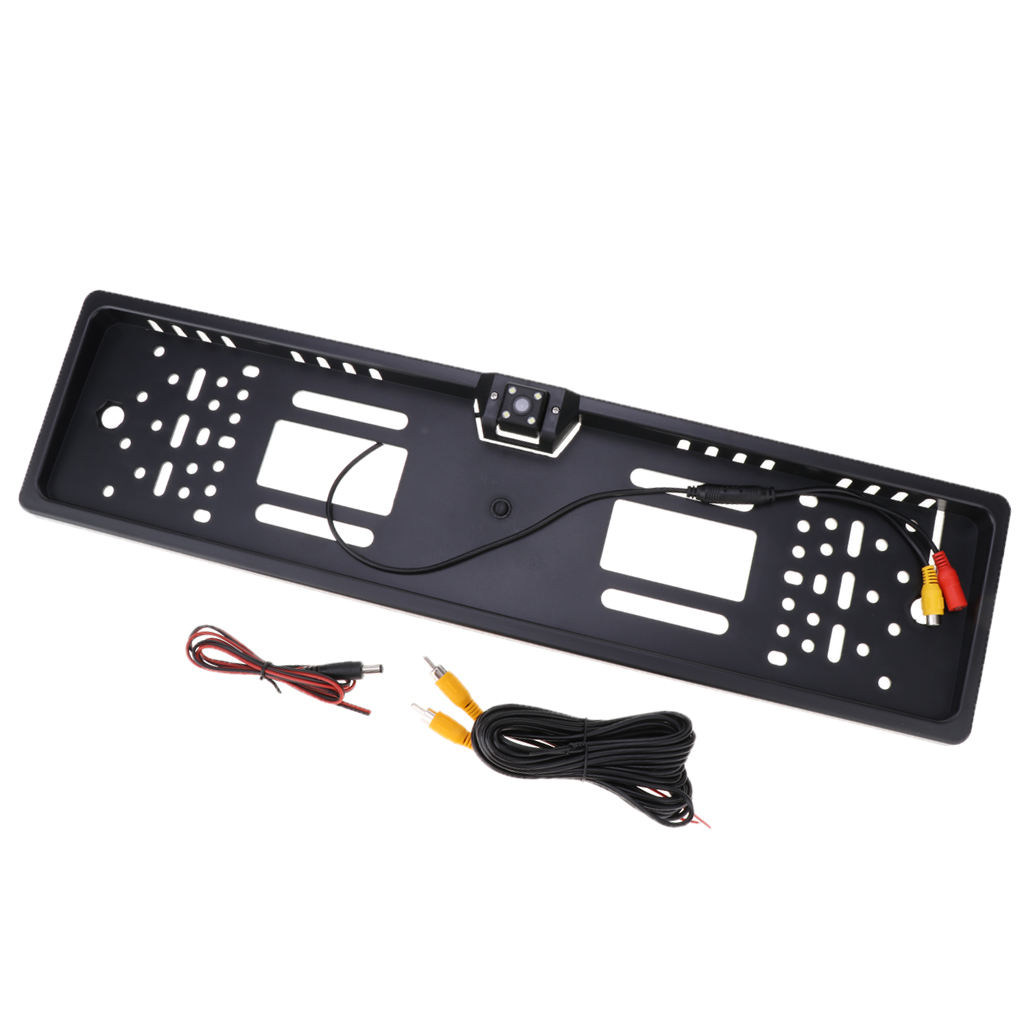 Wireless EU European EU License Plate Frame Reverse Backup Camera Set Kit