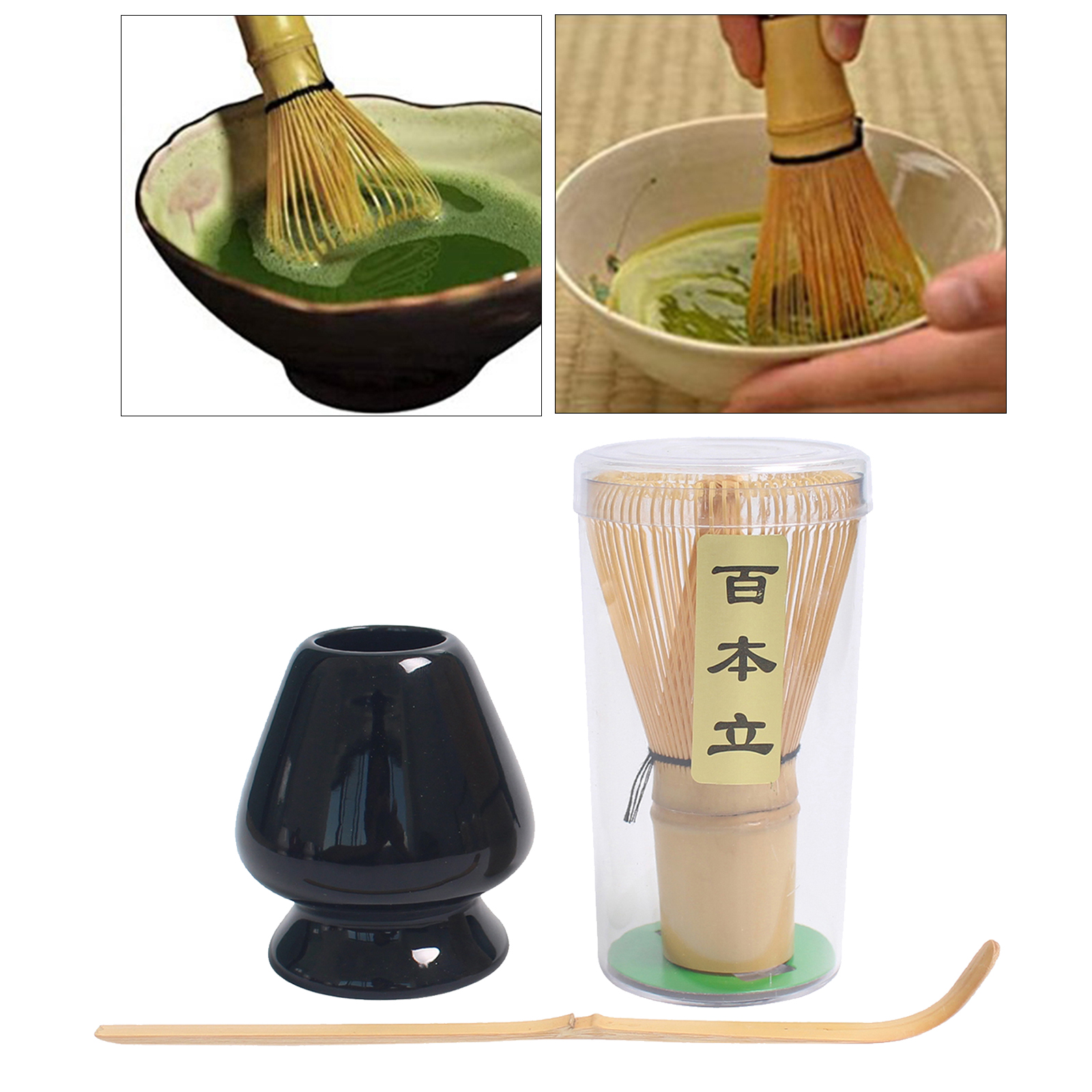 Japanese Style Matcha Tea Whisk Set Bamboo Tea Scoop Gift for Tea Lovers