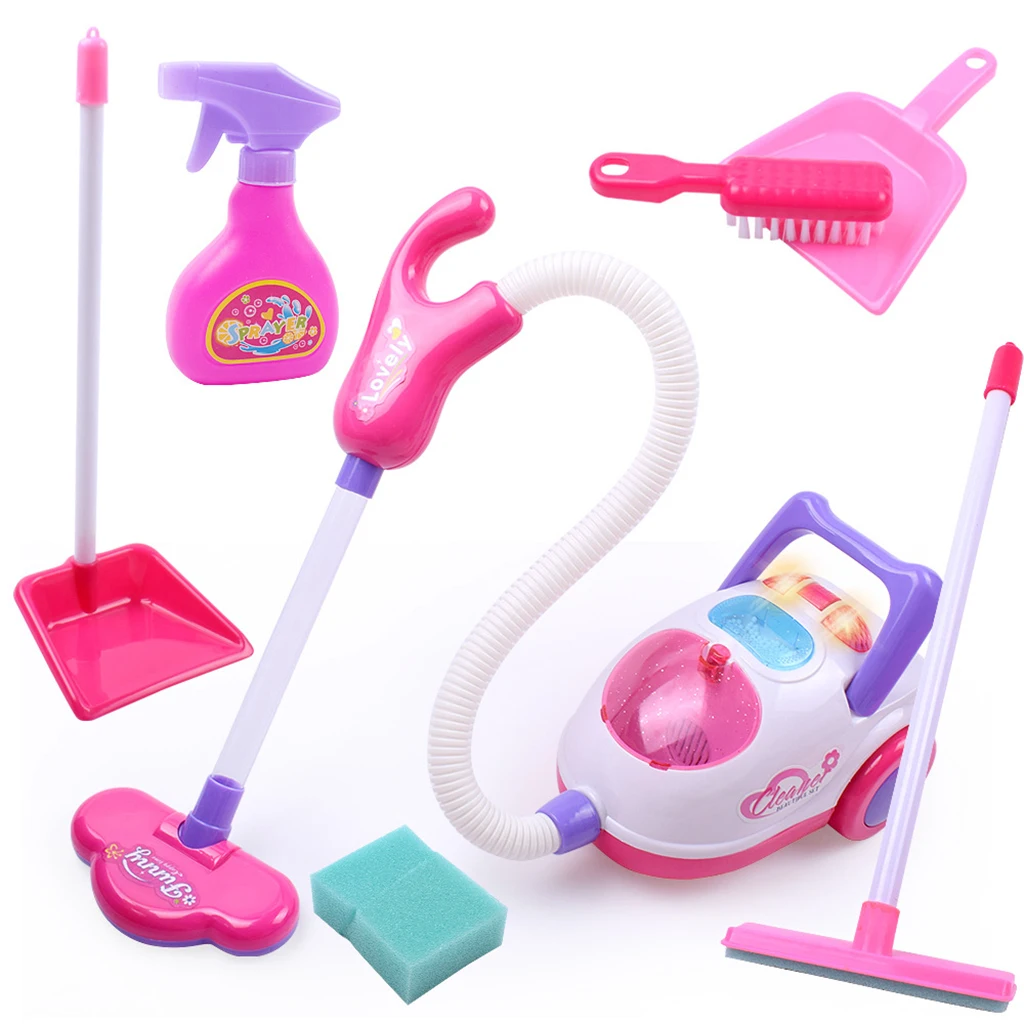 Kids Vacuum Cleaner Toy Sets Home Appliances Toys Mini Pretend Role Play Set