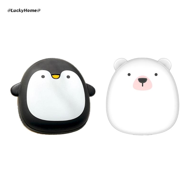 Cute dos desenhos animados pinguim urso polar