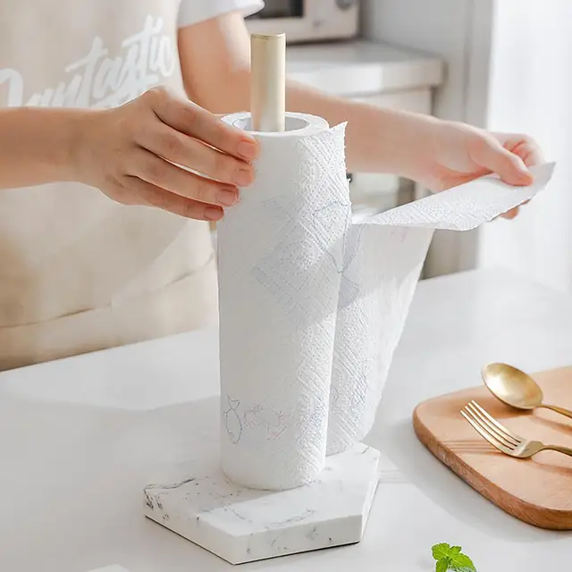 Supporto per carta igienica rotante cucina stampa marmo piatto verticale  supporto per stoffa pugno staccabile supporto per rotolo di carta igienica  gratuito