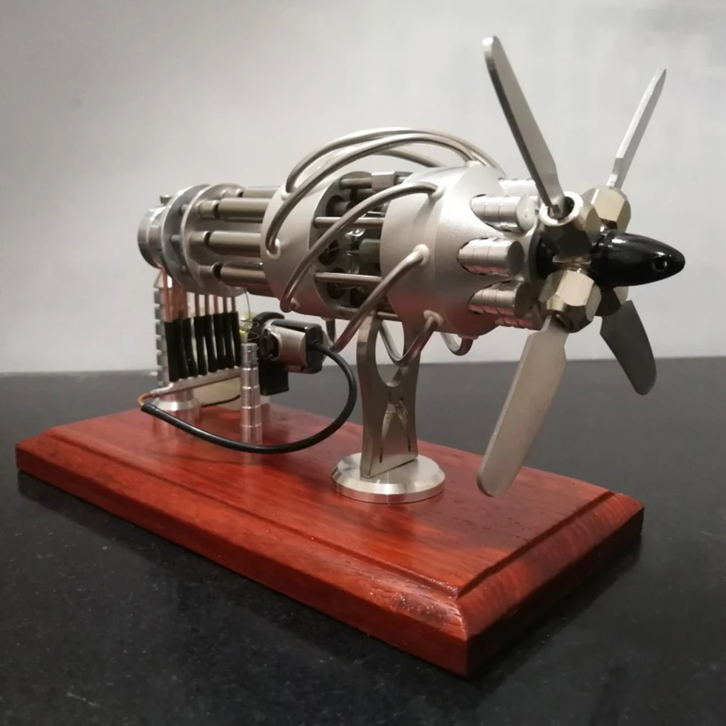 16 Cylinder Hot Air Stirling Engine Motor Model Creative Motor Engine Toy