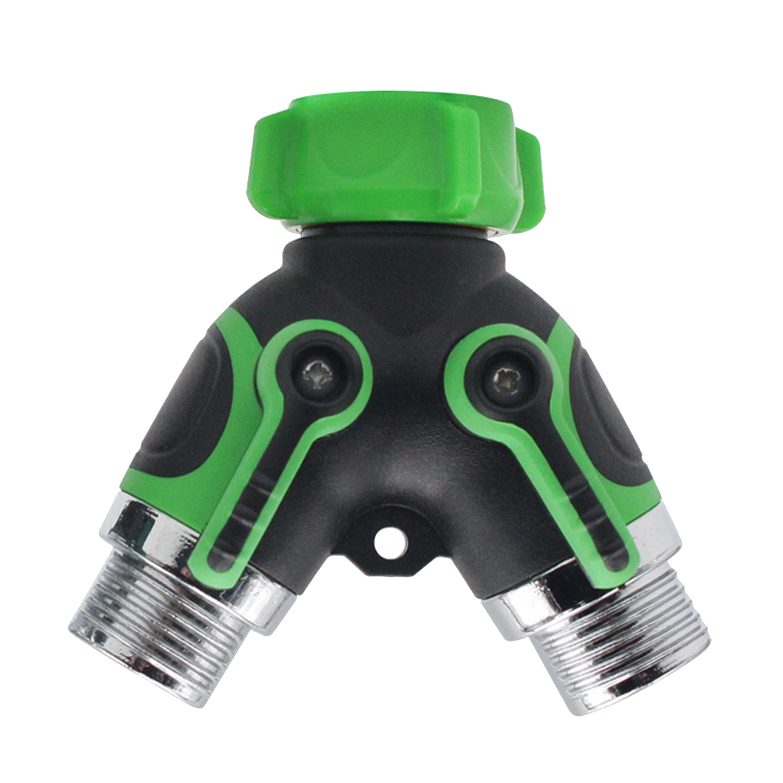 Garden Water Hose Splitter 3/4 Inch Y Shape Valve Water Pipe Connector Pipe Easy Grip Smooth Long Handle