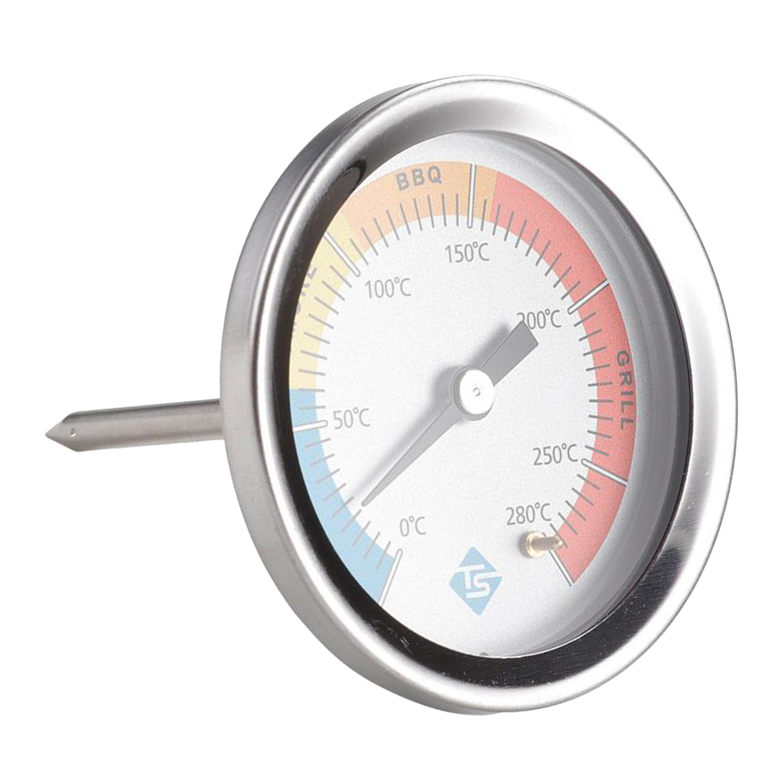 Stainless Steel Thermometer Measure Grill Temperature for Oven Kitchen