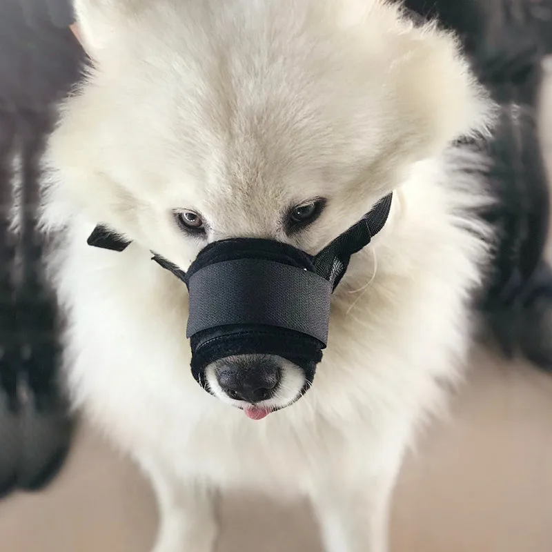 Pet Dog Adjustable Mask Mesh Breathable Muzzles Small Large Dog Mouth Muzzle Anti Bark Bite Chew 1PC
