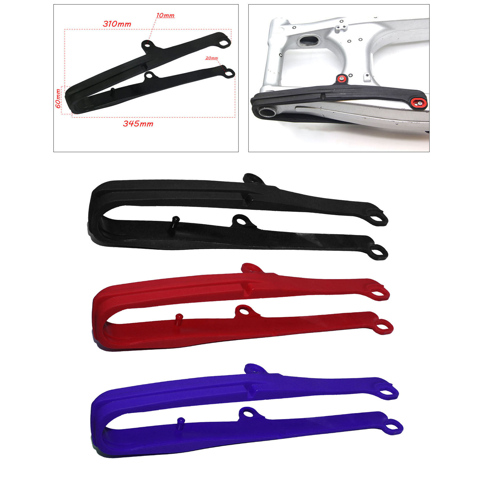 Plastic Honda Swing Arm Rear Chain Guide Slider for HONDA CRF250RL CRF250LA