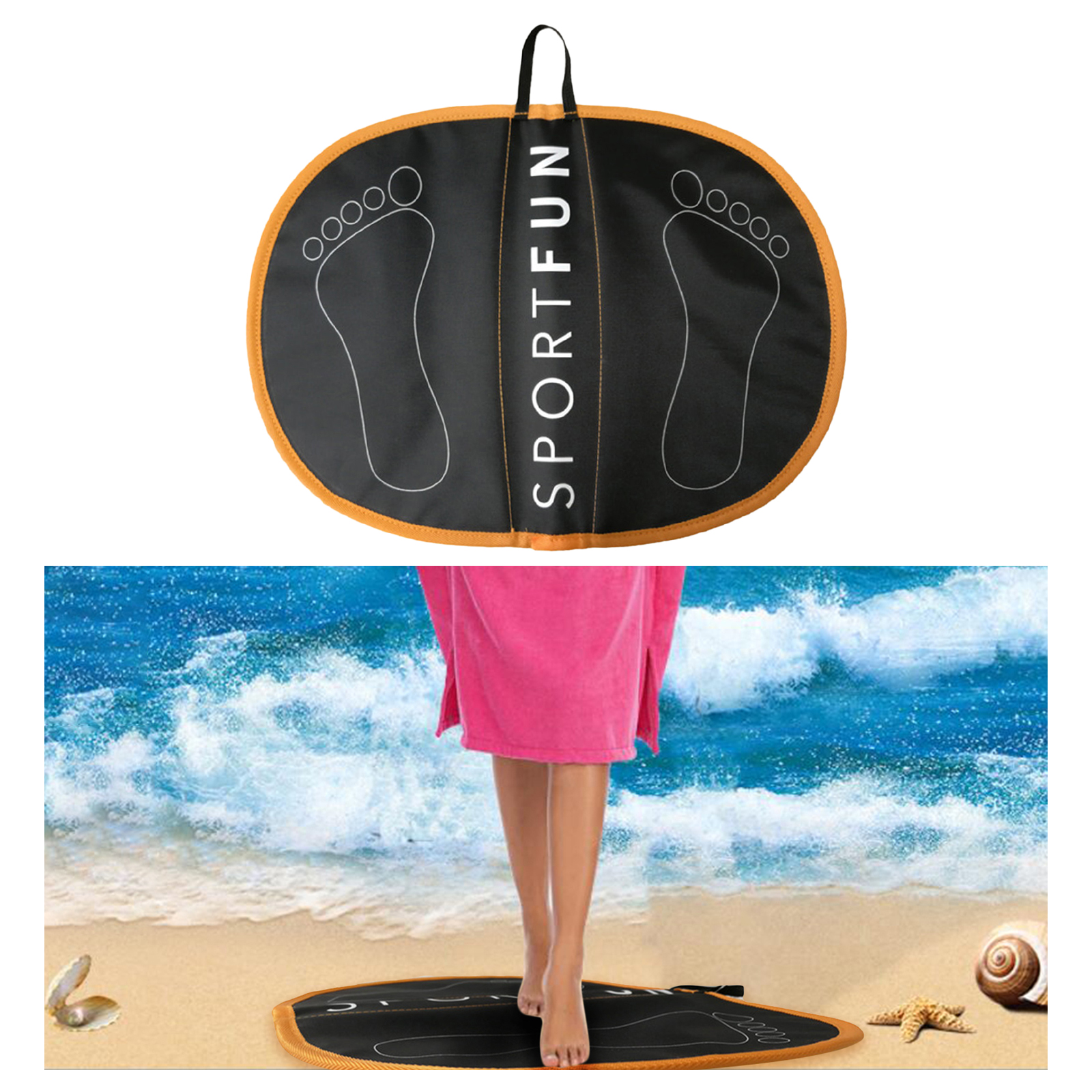 Waterproof Beach Wetsuit Changing Water Sports Feet Pad Mat Surfing Diving Wetsuit Changing Mat Swimming Accessories